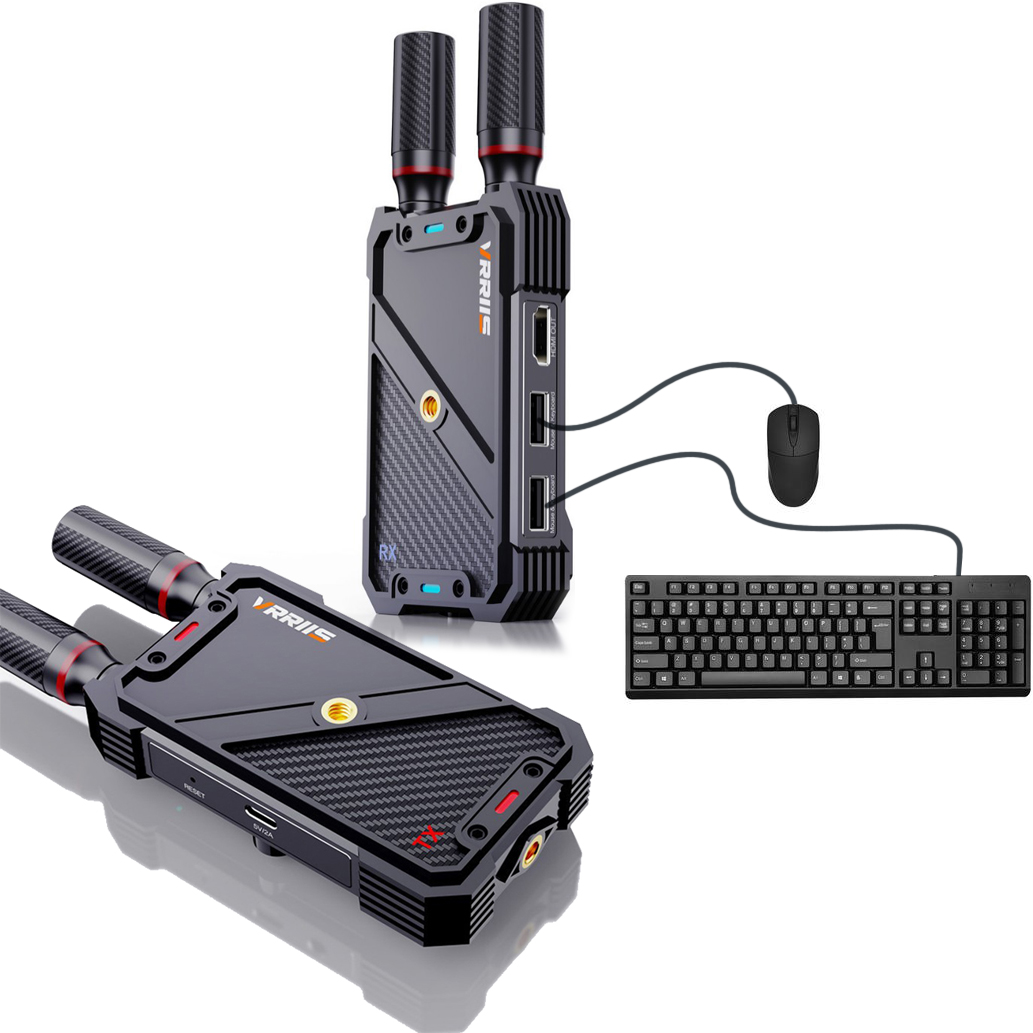 Laptop External Accessories - VRRIIS WL082K 400m Wireless HDMI KVM