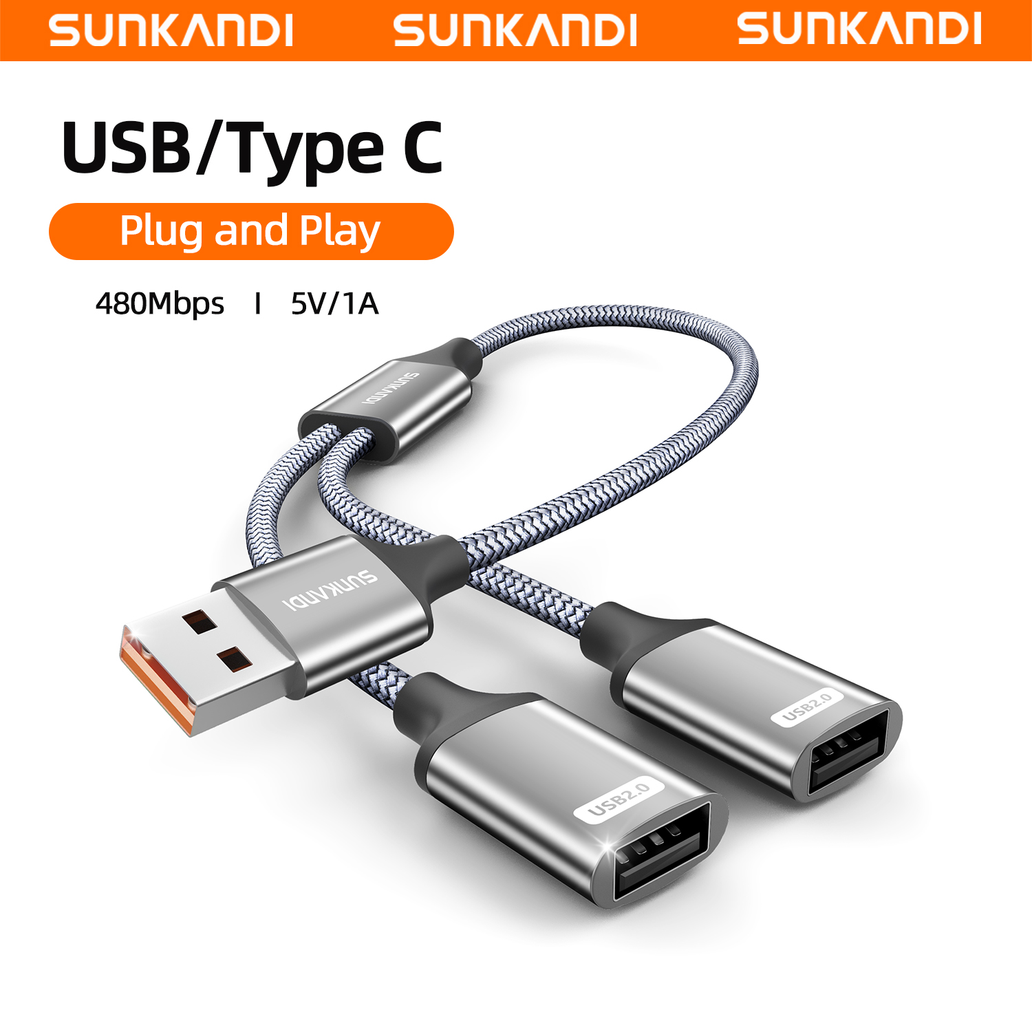 SUNKANDI USB A Splitter, USB 2 - огляд і ціна Laptop Accessories Women