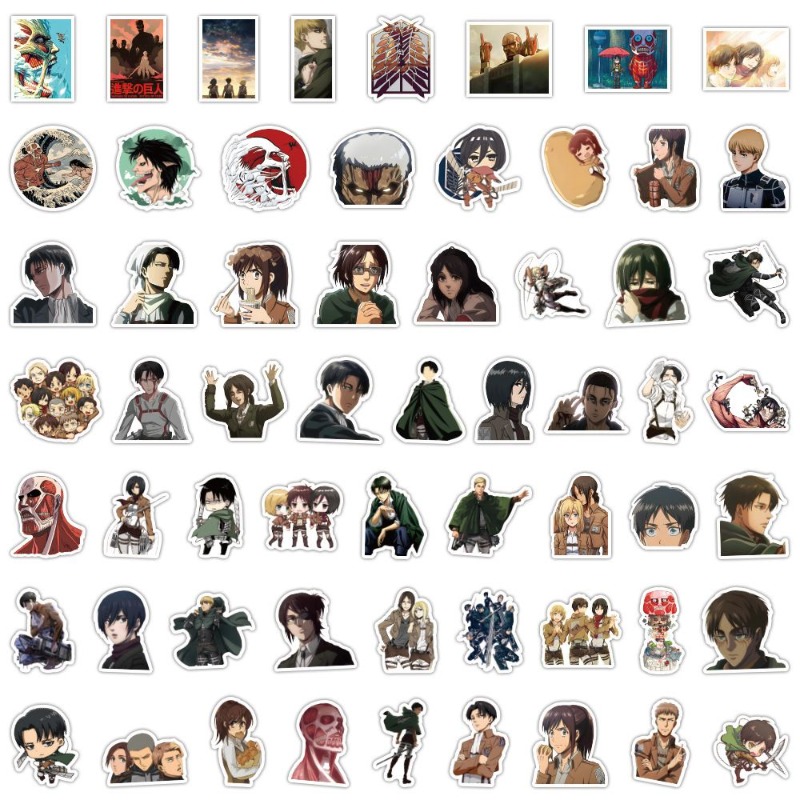 60Pcs Attack on Titan Anime St - огляд і ціна Laptop Accessories Wholesale