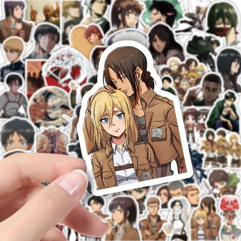 60Pcs Attack on Titan Anime St - огляд і ціна Laptop Accessories Wholesale
