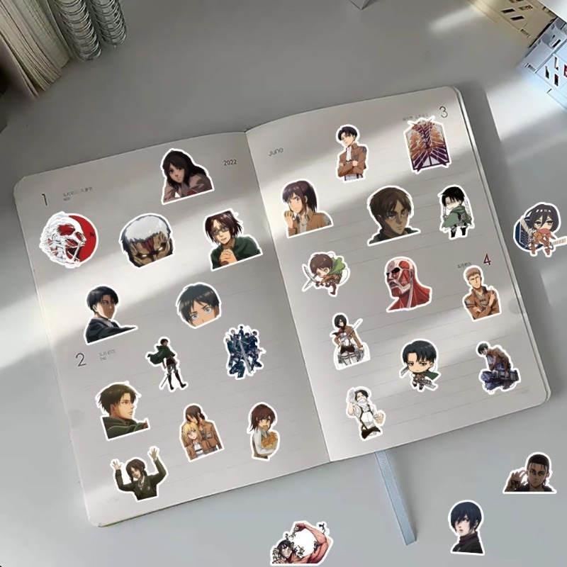 60Pcs Attack on Titan Anime St - огляд і ціна Laptop Accessories Wholesale