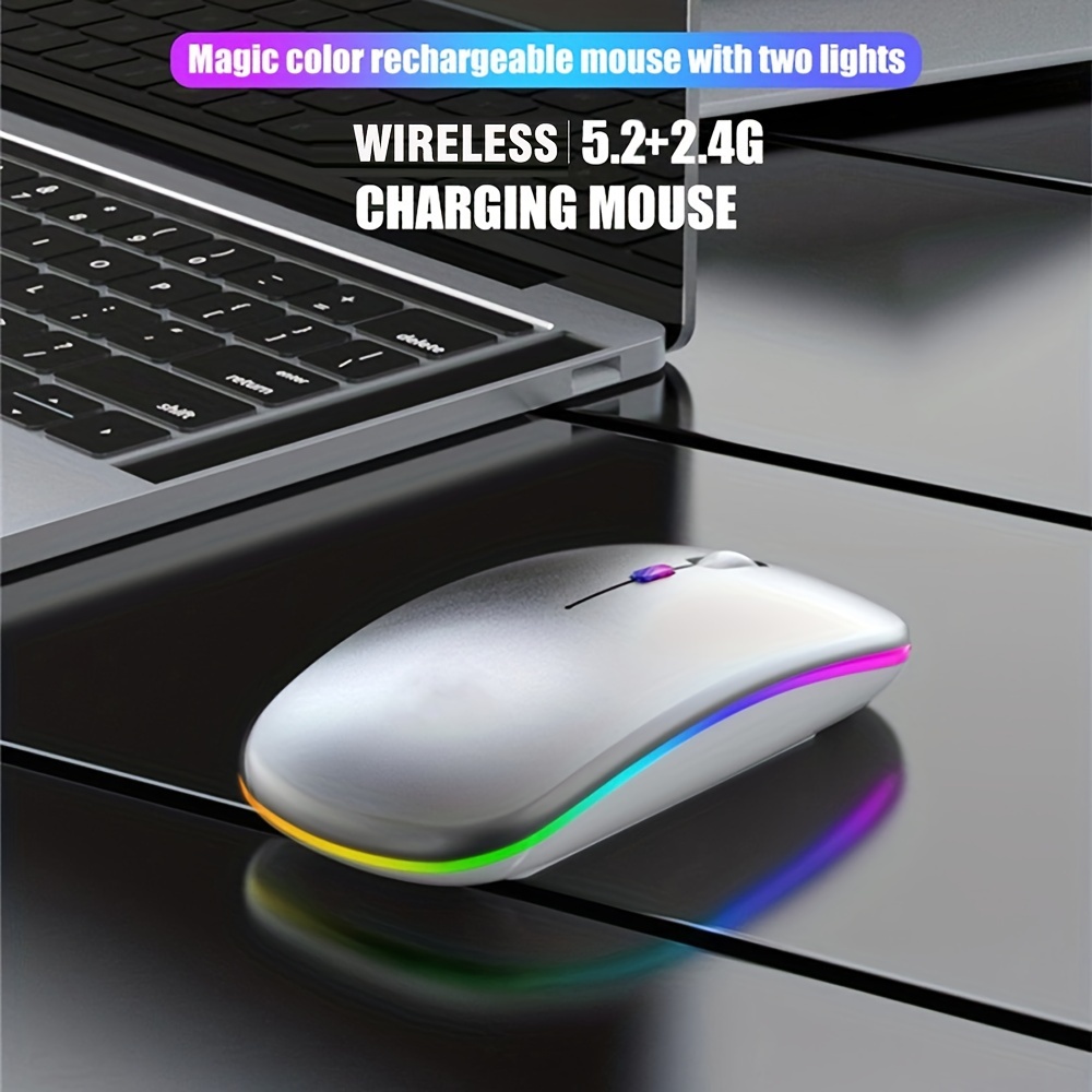 Wireless Mouse RGB Rechargeabl - огляд і ціна Laptop External Accessories