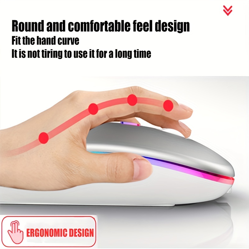 Wireless Mouse RGB Rechargeabl - огляд і ціна Laptop External Accessories